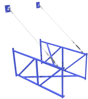 Ферма баскетбольная вынос 2 метра для щита из оргстекла 1,8х.1,05 метра - fgospostavki.ru - Балашиха