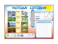 Стенд-уголок маркерный "Погода сегодня" - fgospostavki.ru - Балашиха