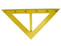 Угольник классный пластмассовый (45 и 45 градусов) - fgospostavki.ru - Балашиха