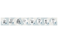 Стенд-лента "Выдающиеся ученые-биологи" - fgospostavki.ru - Балашиха