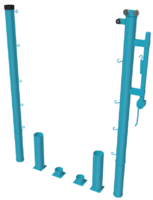 Стойки для большого тенниса с механизмом натяжения со стаканами - fgospostavki.ru - Балашиха