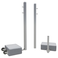 Бадминтонные стойки мобильные (с противовесами, на колесах) - fgospostavki.ru - Балашиха