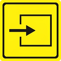 Тактильный знак (вход в помещение) 150х150 - fgospostavki.ru - Балашиха