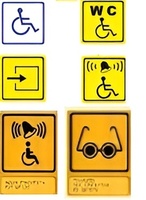 Тактильный знак на оргстекле 150х150 миллиметров - fgospostavki.ru - Балашиха