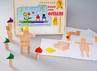 Игровой набор Фребеля "Конструктор деревянный без соединений-3" (Серия "Эксперимент") - fgospostavki.ru - Балашиха