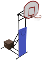 Стойка стритбольная-минибаскетбольная складная, переносная (регулируемая высота от 2,75 метров до 3,05 метра) - fgospostavki.ru - Балашиха