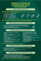 Стенд "Правила выполнения лабораторных работ по биологии" Вариант 1 - fgospostavki.ru - Балашиха