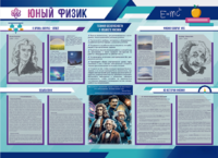 Стенд-уголок "Юный физик" - fgospostavki.ru - Балашиха
