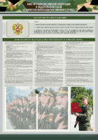 Стенд-уголок "Конституция Российской Федерации и Федеральный закон "О воинской обязанности и военной службе" - fgospostavki.ru - Балашиха