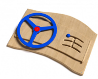 Дидактическая панель с автомобильным рулем - fgospostavki.ru - Балашиха