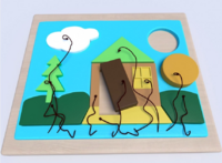 Настенная панель «Домик» - fgospostavki.ru - Балашиха