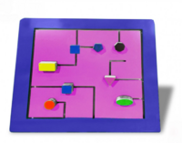 Тактильно-развивающая панель с геометрическими фигурами - fgospostavki.ru - Балашиха