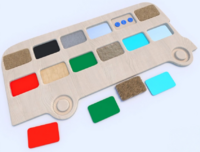 Тактильные разноцветные дощечки «Автобус» - fgospostavki.ru - Балашиха