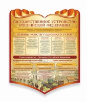 Стенд "Государственное устройство Российской Федерации" Вариант 3 - fgospostavki.ru - Балашиха