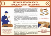 Стенд "Техника безопасности при долблении древесины" - fgospostavki.ru - Балашиха