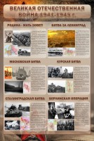 Стенд "Великая Отечественная война" (битвы) - fgospostavki.ru - Балашиха