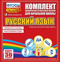 Динамические раздаточные пособия. Русский язык (веера). Читаем по слогам (слоги из двух букв). Конструируем слова (слоги из двух и трех букв). - fgospostavki.ru - Балашиха