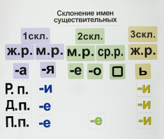 Набор магнитных карточек "Склонение имен существительных" - fgospostavki.ru - Балашиха