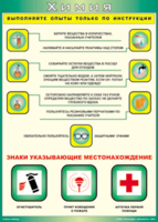 Таблица "Выполняйте опыты только по инструкции" (100х140 сантиметров, винил) - fgospostavki.ru - Балашиха