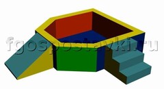 Сухой бассейн "Крепость" 1,5х1,2 метра - fgospostavki.ru - Балашиха