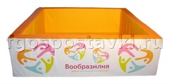 Сухой бассейн "Вообразилия" квадратный с шелкографией - fgospostavki.ru - Балашиха