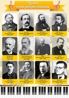 Стенд "Русские композиторы-классики" - fgospostavki.ru - Балашиха