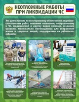 Стенд "Неотложные работы при ликвидации ЧС" - fgospostavki.ru - Балашиха