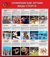 Стенд "Олимпийские летние виды спорта" - fgospostavki.ru - Балашиха