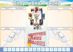 Стенд "Спортивная жизнь" Вариант 2 - fgospostavki.ru - Балашиха
