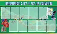 Стенд "Подготовка к ЕГЭ и ОГЭ по биологии" Вариант 2 - fgospostavki.ru - Балашиха