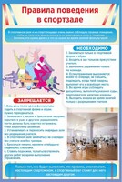 Стенд "Правила поведения в спортзале №1" - fgospostavki.ru - Балашиха