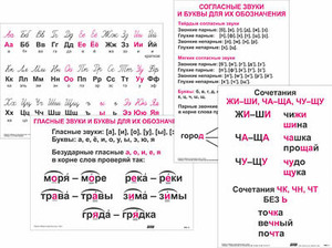 Опорные таблицы по русскому языку 1 класс - fgospostavki.ru - Балашиха