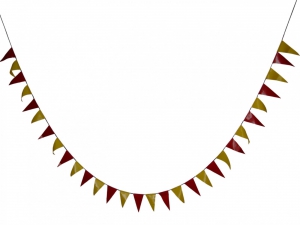 Флажная лента (5 метров, флажок 15*30 сантиметров) - fgospostavki.ru - Балашиха