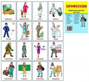 Раздаточные карточки "Профессии" - fgospostavki.ru - Балашиха