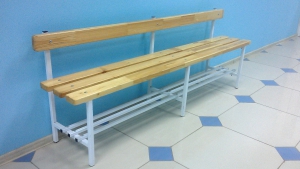 Скамья для раздевалок со спинкой (2 метра) - fgospostavki.ru - Балашиха