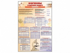 Стенд "Формулы для решения задач по химии" - fgospostavki.ru - Балашиха