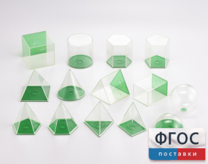 Фигуры геометрические 8 см. Набор прозрачный - fgospostavki.ru - Балашиха