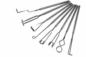 Комплект "Массажные логопедические зонды хромированные с толстыми ручками Новикова Е.В" (8 штук) - fgospostavki.ru - Балашиха