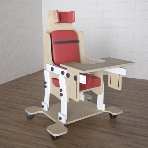 Стул для ребенка с ОВЗ «Новые горизонты» №2 со столешницей красный - fgospostavki.ru - Балашиха