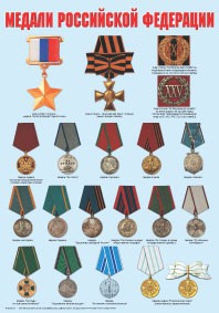 Комплект плакатов "Ордена и медали Российской Федерации" - fgospostavki.ru - Балашиха