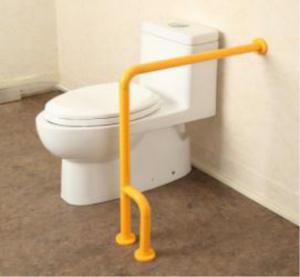 Поручень опорный с боковой опорой "Антибак" 700 х 600 х 120 миллиметров - fgospostavki.ru - Балашиха