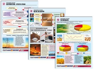 Комплект таблиц по географии "Экономика России" раздаточные (цветные, ламинированные, А4, 16 штук) - fgospostavki.ru - Балашиха
