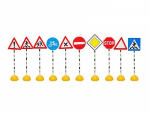 Комплект стоек с дорожными знаками № 1 - fgospostavki.ru - Балашиха