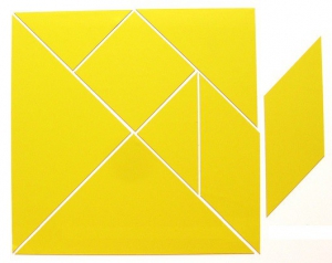 Магнитная головоломка "Танграм" (жёлтый) - fgospostavki.ru - Балашиха