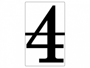 Набор магнитных карточек "Произвольный размер "4" (6 штук) - fgospostavki.ru - Балашиха