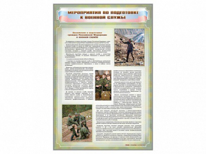 Стенд "Мероприятия обязательной подготовки граждан к военной службе" - fgospostavki.ru - Балашиха