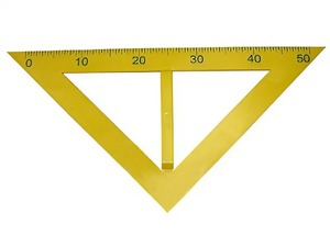 Угольник классный пластмассовый (45 и 45 градусов) - fgospostavki.ru - Балашиха