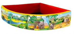 Бассейн угловой полукруглый с шелкографией - fgospostavki.ru - Балашиха