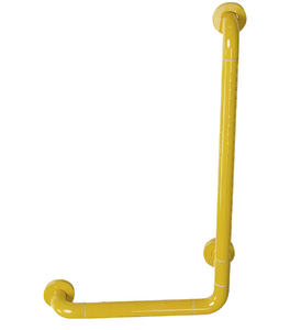Поручень опорный L-образный вертикальный (желтый) - fgospostavki.ru - Балашиха