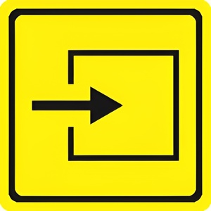 Тактильный знак (вход в помещение) 150х150 - fgospostavki.ru - Балашиха